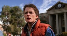 Michael J. Fox jako Marty McFly v Návrat do budoucnosti