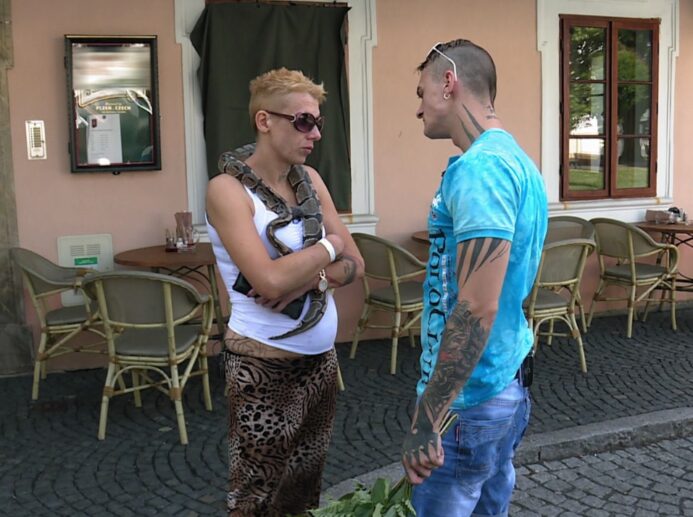 „Mačkáš mi hada, debile!", Jana a její tehdejší partner Roman, Výměna manželek, FOTO: Distr. TV Nova