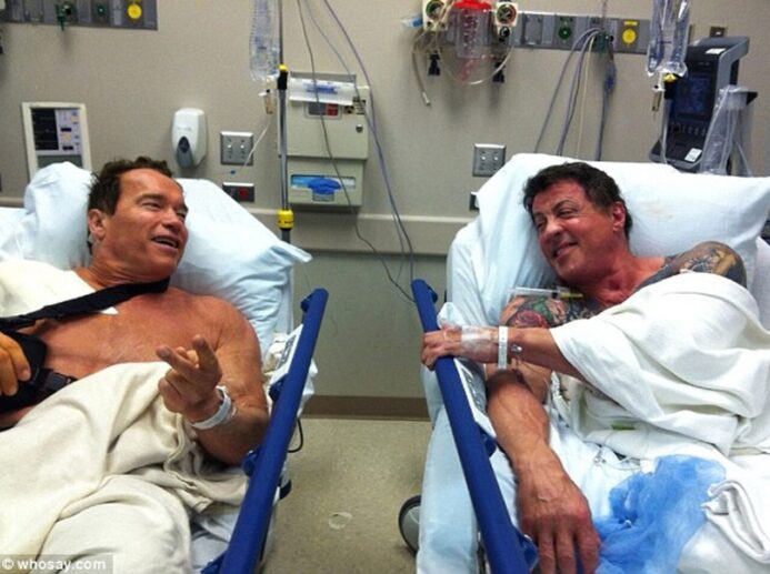 Arnold Schwarzenegger a Sylvester Stallone