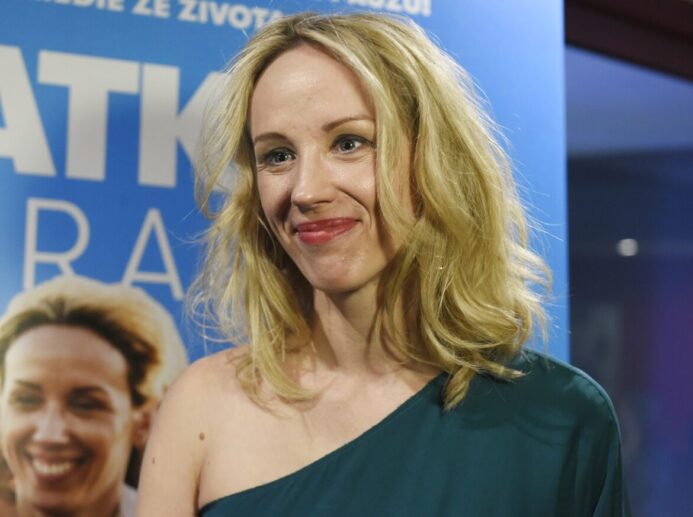 Petra Hřebíčková na premiéře komedie Matka v trapu