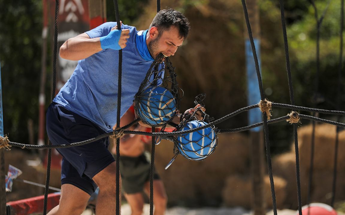 Filip během soutěže o odměnu, Survivor