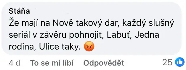 Reakce divačky na Facebooku, Zlatá Labuť