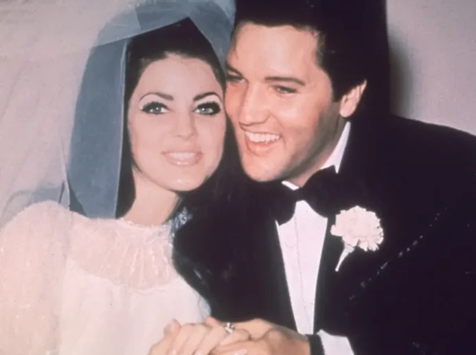 Elvis a Priscilla ve svůj svatební den