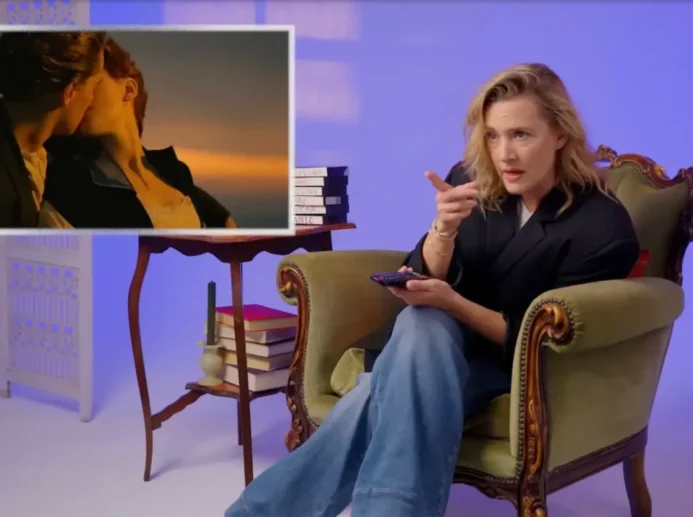 Herečka Kate Winslet promluvila o polibku s Leonardem DiCapriem.