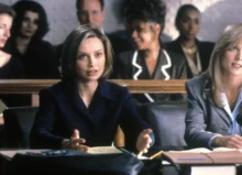 Calista Flockhart jako Ally McBeal v roce 1997.