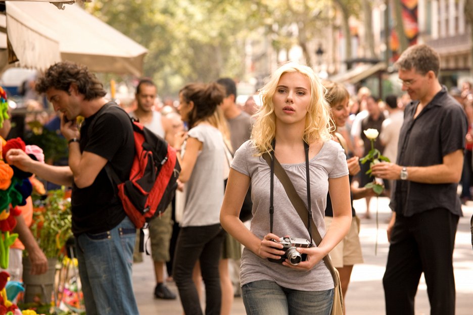 Scarlett Johansson ztvárnila Cristinu ve filmu Vicky Cristina Barcelona.