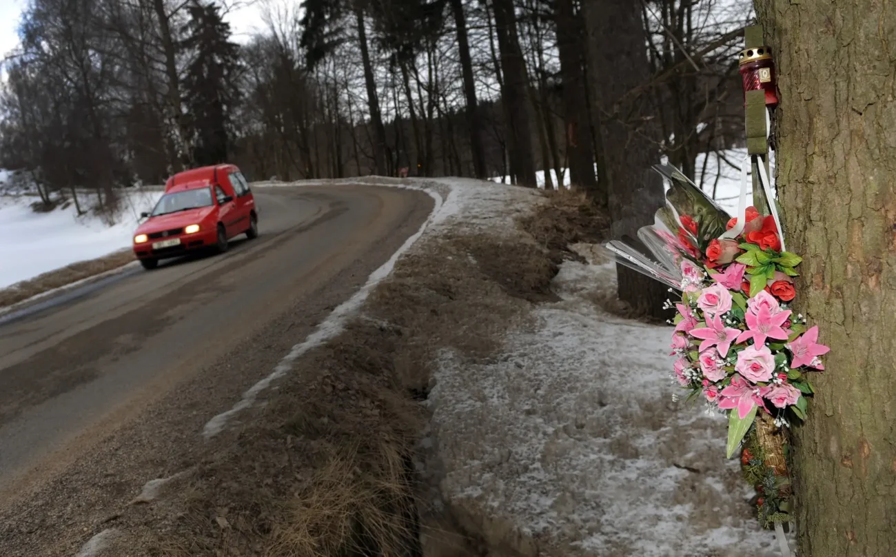 Místo u Polevska, kde vyhasl život herce Tomáše Holého.