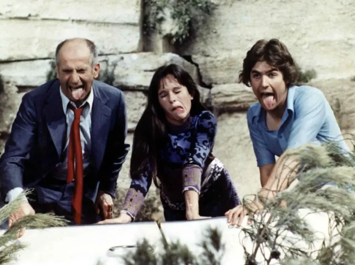 Louis de Funès, Geraldine Chaplin a syn Louise, Olivier.