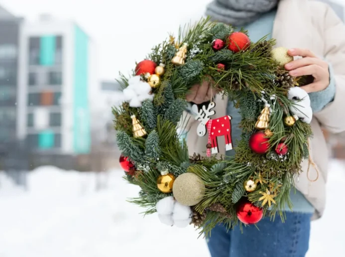 adventní věnec, exteriér