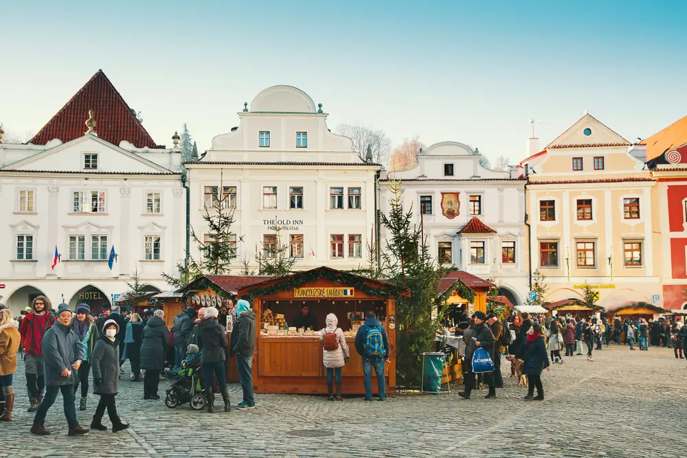 Adventní trhy v Českém Krumlově. 