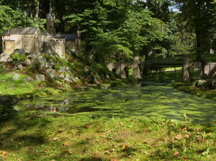 Park Boheminium v Mariánských Lázní.