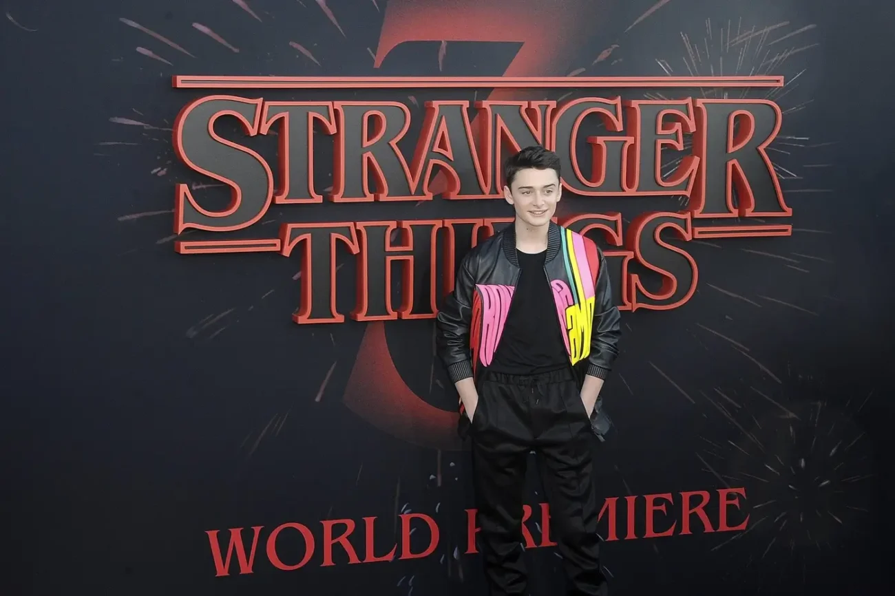 Jeden z herců seriálu Noah Schnapp na premiéře