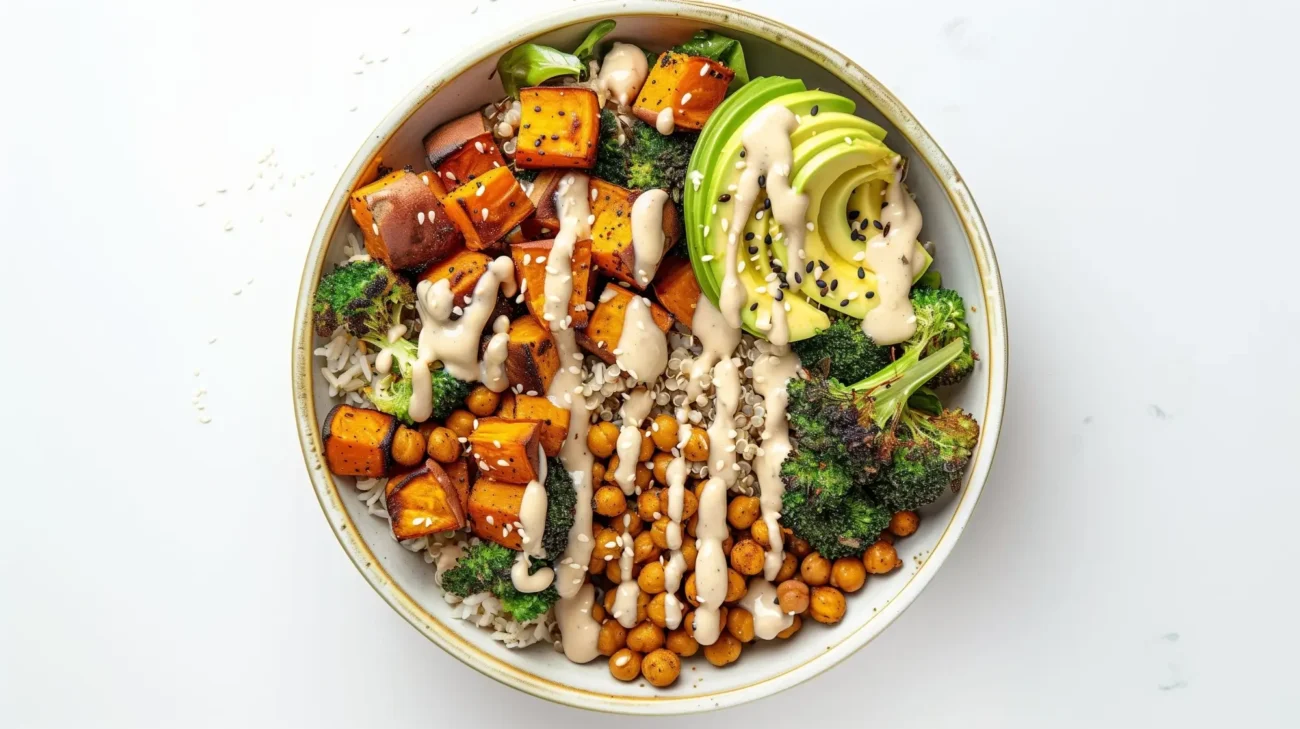 veganské jídlo buddha bowl