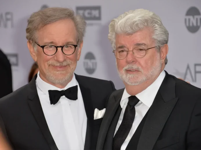 George Lucas po boku Stevena Spielberga