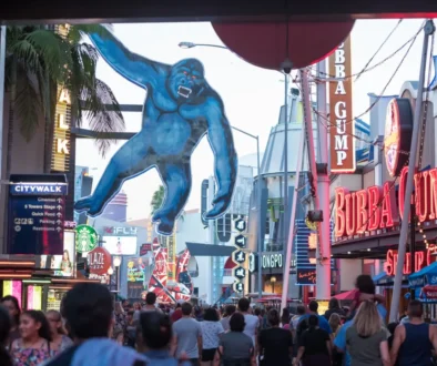 Universal studios a v pozadí King Kong